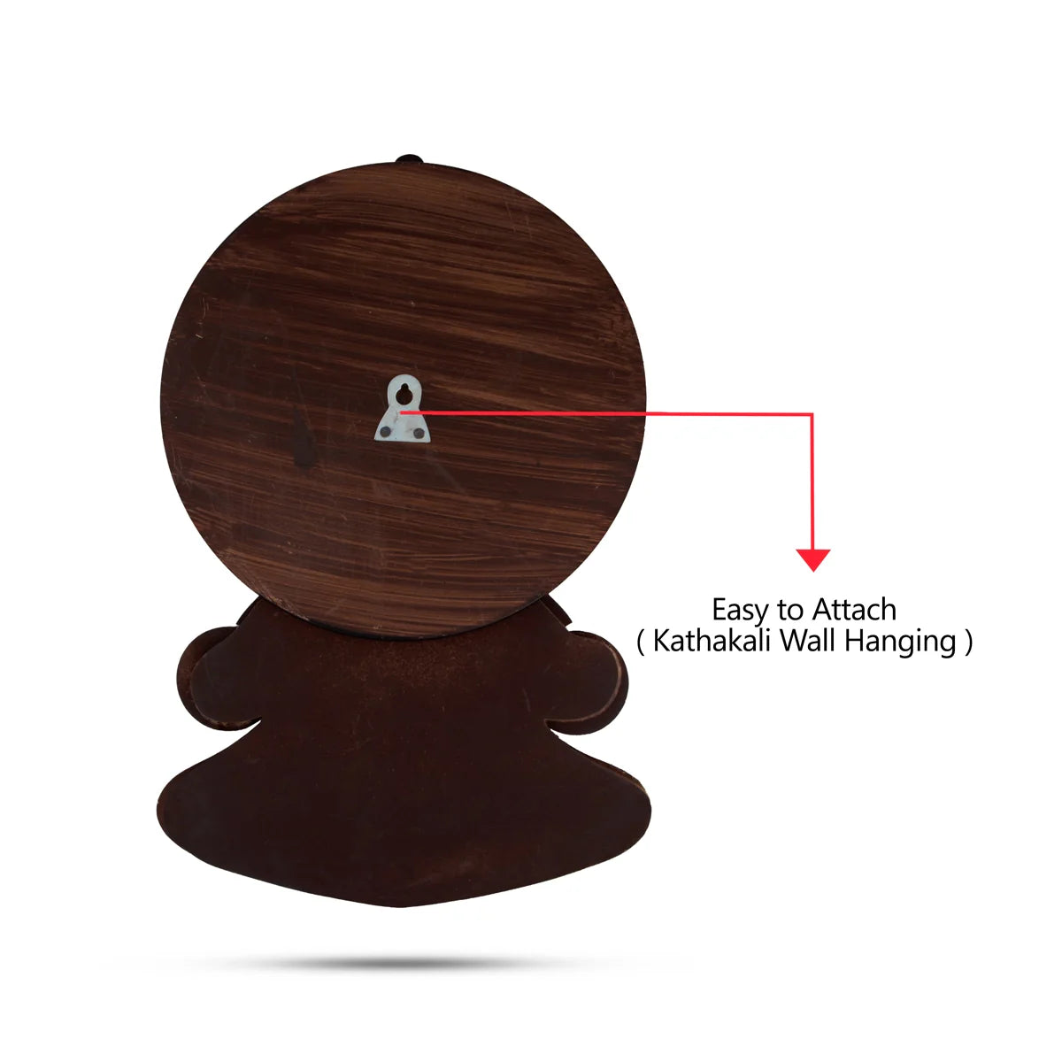 Grand Kathakali Face Wall Art – 16 Inches | Handcrafted Wooden Wall Hanging for Cultural Décor &  Gifting