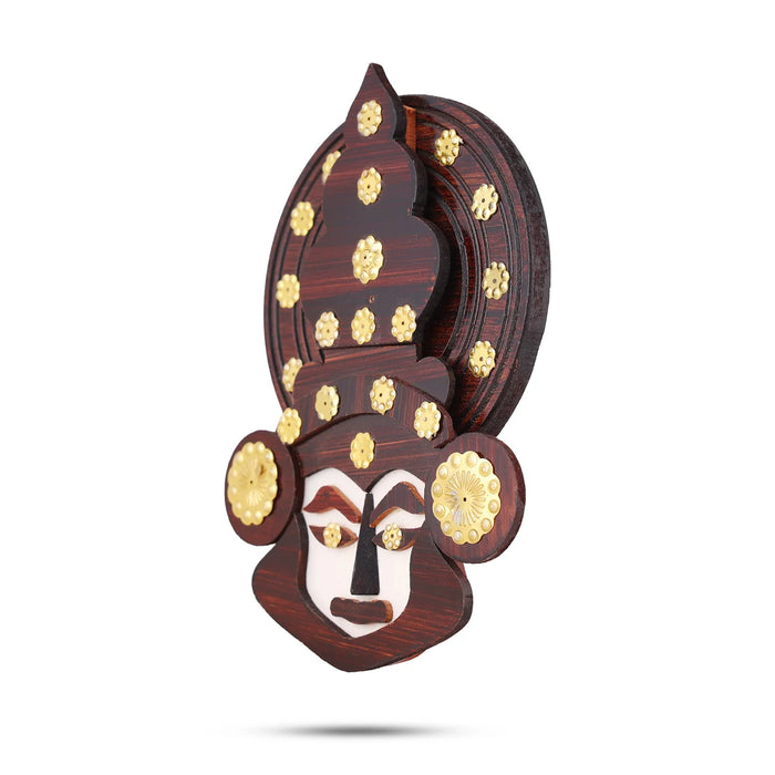Kathakali Wall Hanging – 6 Inches | Wooden Kathakali Head for Home Décor & Gifting