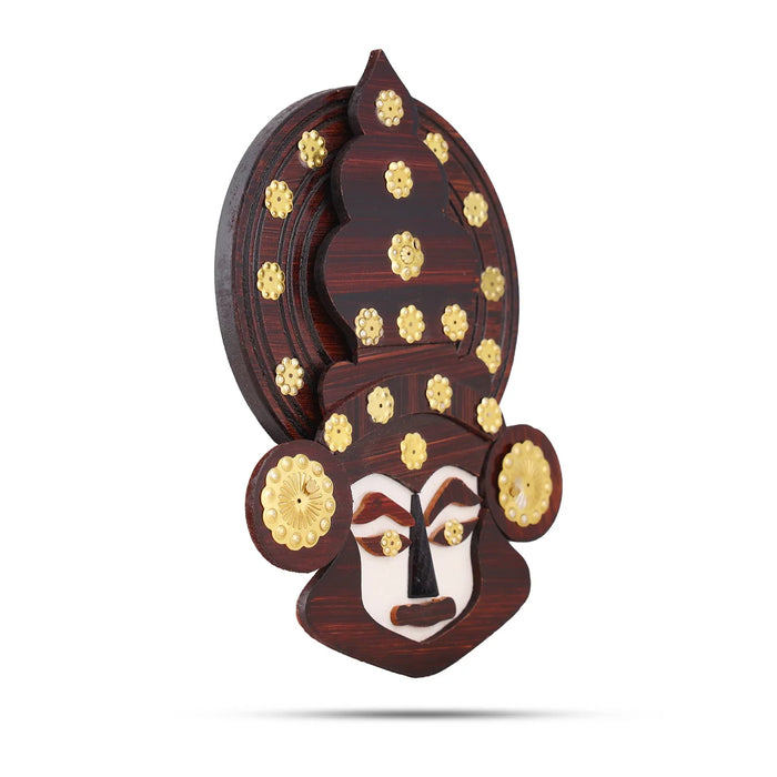 Kathakali Wall Hanging – 6 Inches | Wooden Kathakali Head for Home Décor & Gifting
