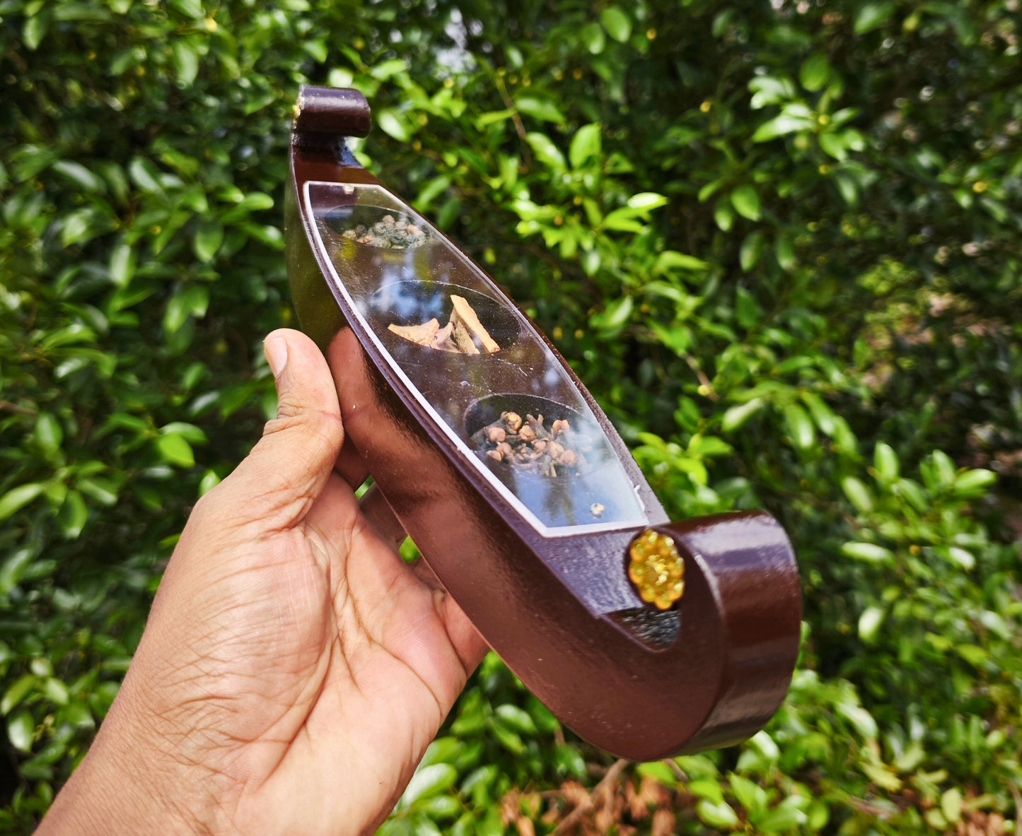 Miniature Cargo boat Spice Boat with three spices 9 inches &nbsp;– Traditional Kerala Craft for Décor and Gifting