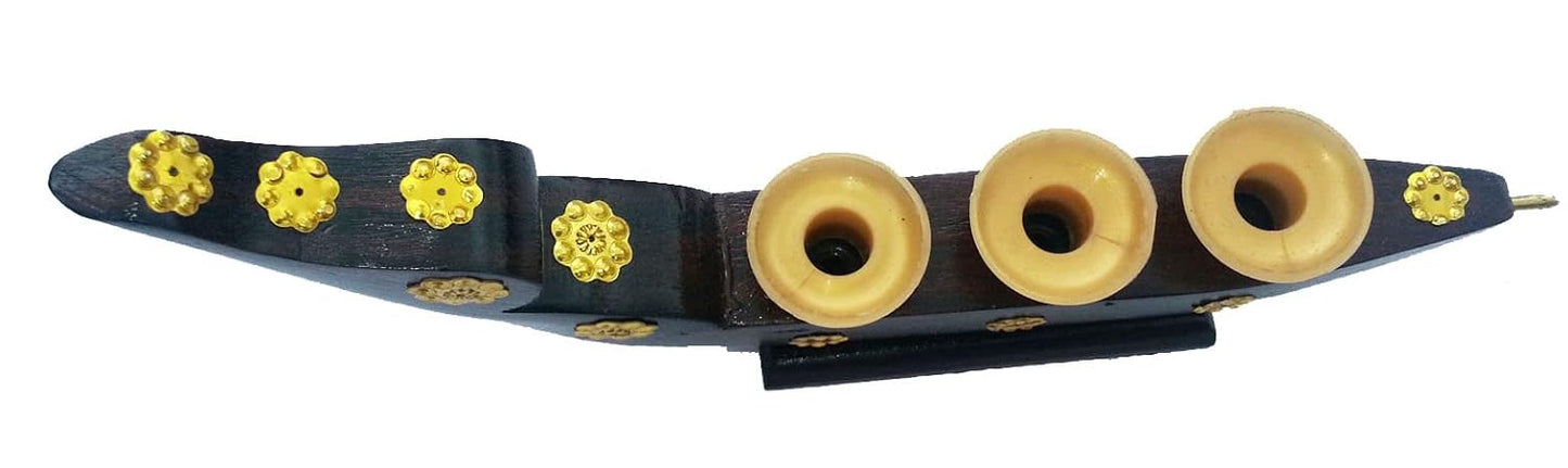 Kerala Snake Boat Miniature with 3 Pen Holders