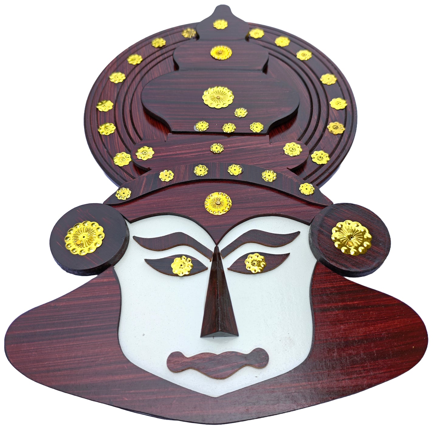 Kathakali Wall Hanging – 14 Inches | Handcrafted Wooden Décor for Home & Gifting