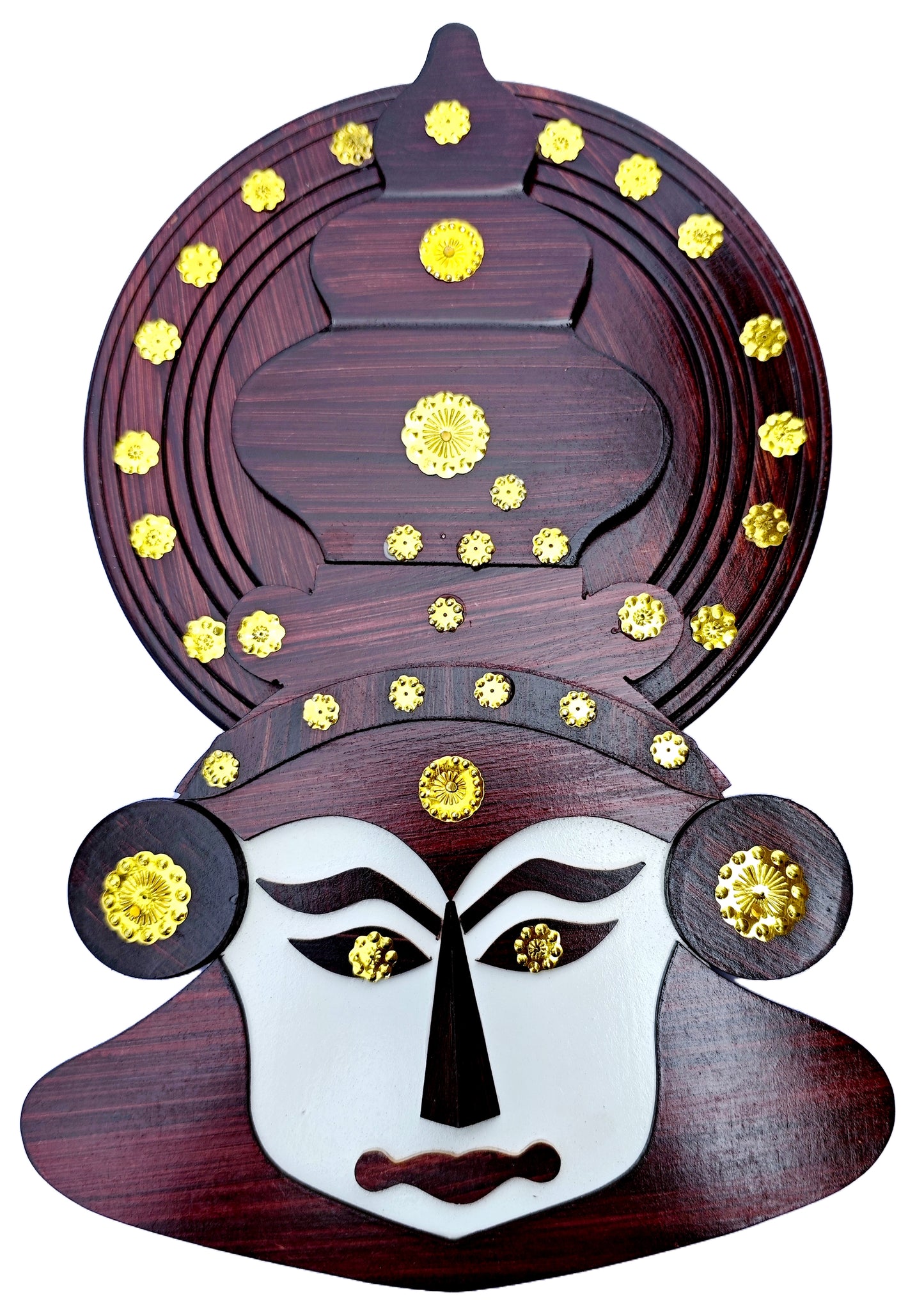 Kathakali Wall Hanging – 14 Inches | Handcrafted Wooden Décor for Home & Gifting